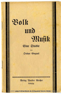 Volk und Musik : Eine Studie