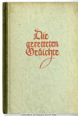 Die geretteten Gedichte