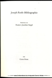 Joseph-Roth-Bibliographie