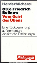 Vom Geist des Übens : e. Rückbesinnung auf elementare didakt. Erfahrung