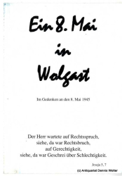 Ein 8. Mai in Wolgast : In Gedenken an den 8. Mai 1945