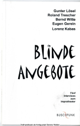 Blinde Angebote : fünf Interviews zum Improtheater